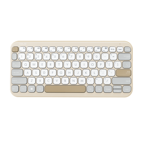 ASUS Marshmallow KW100 vezeték nélküli billentyűzet - HU layout - Oat Milk