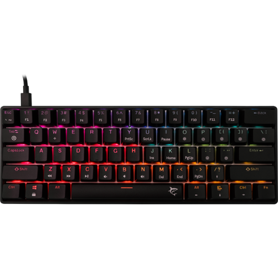 White Shark GK-004113B/R-HU SHINOBI-2 vezetékes mechanikus gamer billentyűzet - fekete - HU /piros/