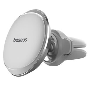 Baseus Magnetic szellőzőrácsra rögzíthető autós telefontartó, ezüst