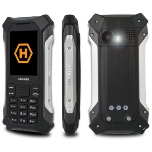 HAMMER Patriot 2,4" Dual SIM csepp-, por- és ütésálló mobiltelefon - fekete/ezüst - Bontott termék