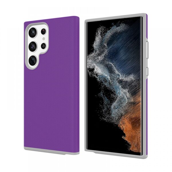 Samsung S23 Ultra TPU+PC ütésálló tok,Lila - Image 2
