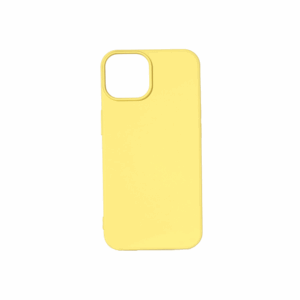 Premium szilikon tok, iPhone 14 Plus, Sárga