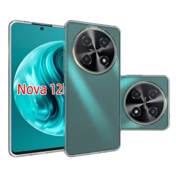 Huawei Nova12i vékony szilikon tok, Átlátszó - Image 2