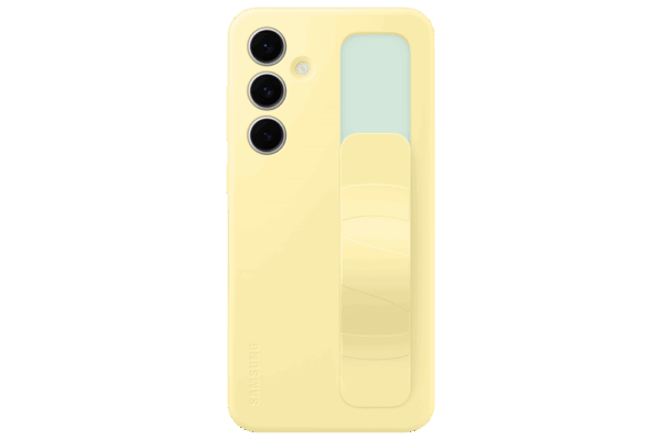 Samsung Galaxy S24 FE Stand Grip tok, Sárga - Image 3