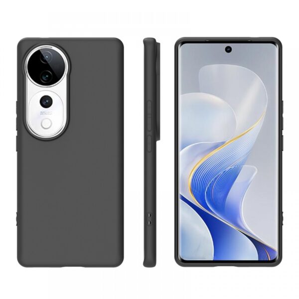 Premium szilikon tok, Vivo V40 5G, Fekete - Image 3