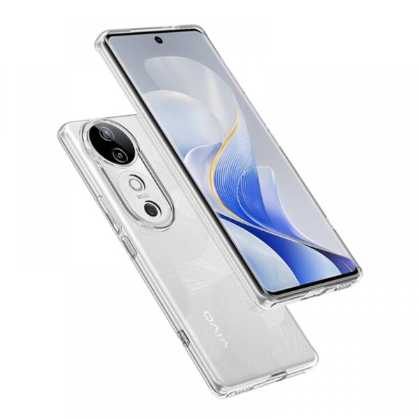 Vivo V40 5G vékony szilikon hátlap, Átlátszó - Image 3