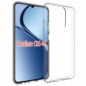 Realme Note 60 szilikon hátlap, Átlátszó