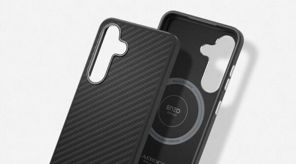 Samsung S25 Aramid ütésálló tok, Fekete-ezüst
