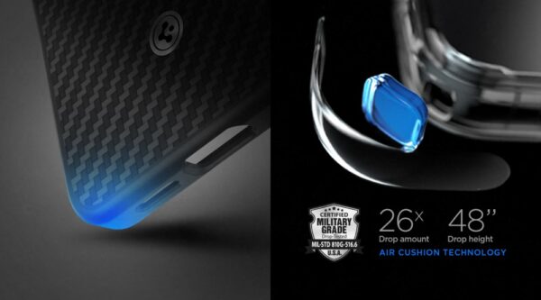 Samsung S25 Aramid ütésálló tok, Fekete-ezüst - Image 3