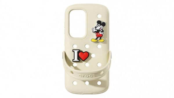 Samsung S25 Crocs ütésálló tok, Fehér
