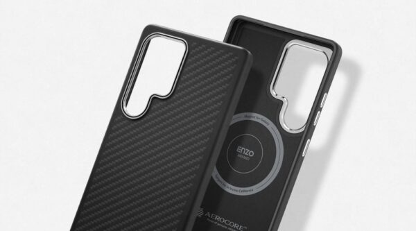 Samsung S25 Ultra Aramid ütésálló tok, Fekete-ezüst - Image 3