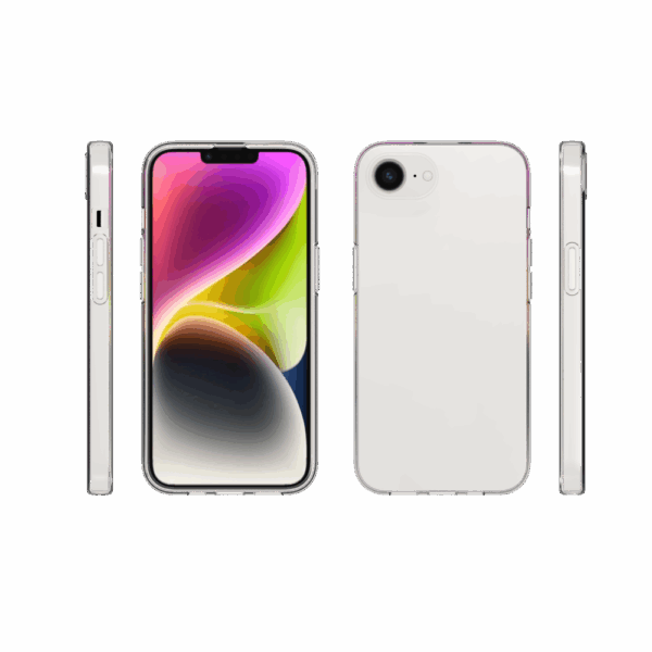 iPhone 16e TPU szilikon hátlap,Átlátszó - Image 3