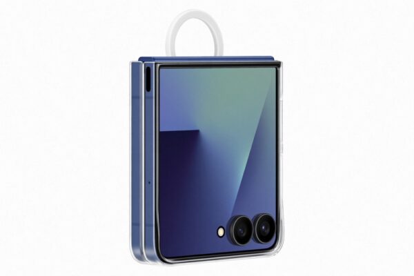 Samsung Flip 7 gyűrűs Clear slim tok, átlátszó - Image 2