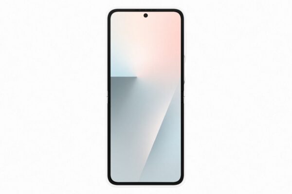 Samsung Galaxy Flip 7 FE Szilikon tok gyűrűvel, fehér - Image 3