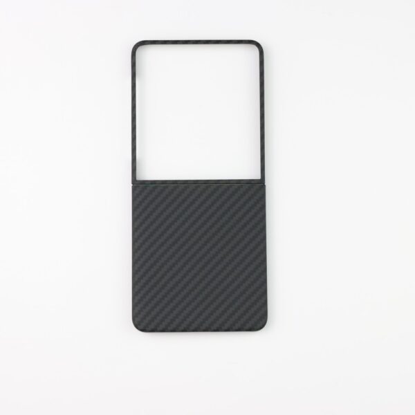 Mágneses aramid karbon tok, Samsung Z Flip 7, Fekete - Image 2
