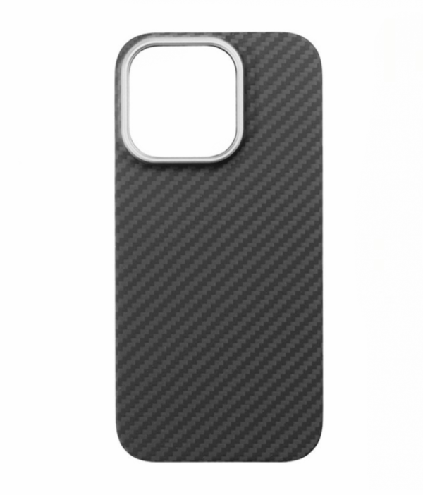 Aramid mágneses karbon tok, Iphone 16 Pro,  Fekete