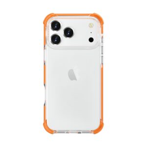 iPhone 17 Pro ütésálló szilikon hátlap, Narancs