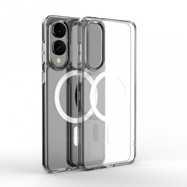 Samsung S25 Edge mágneses design tok, Átlátszó - Image 2