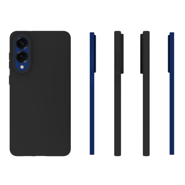 Premium szilikon tok, Samsung S25 Edge, Fekete - Image 2