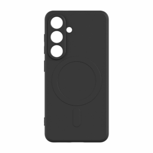 Premium szilikon tok, Samsung S25 FE, Fekete