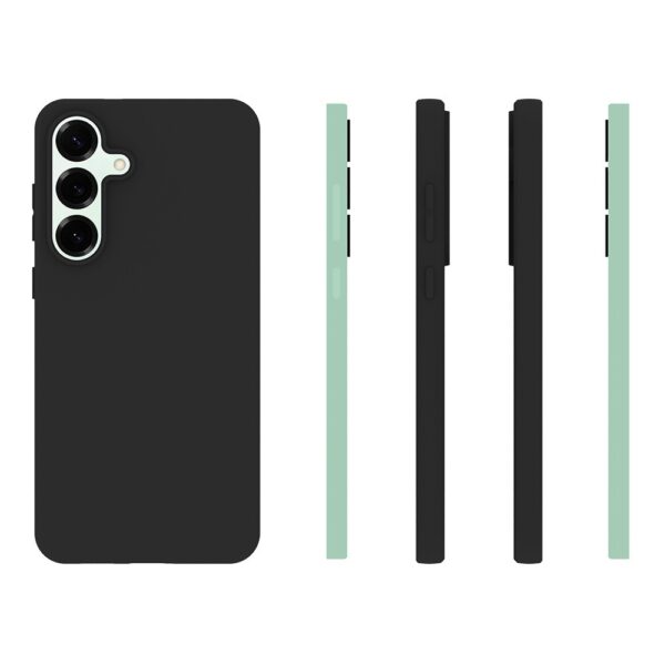 Premium szilikon tok, Samsung S25 FE, Fekete - Image 2