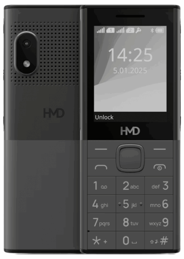 HMD 150 Music DS Sötét szürke kártyafüggetlen mobiltelefon