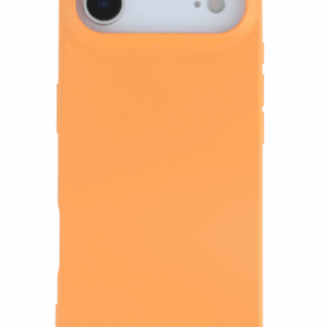 Premium szilikon tok, iPhone 17, Narancs