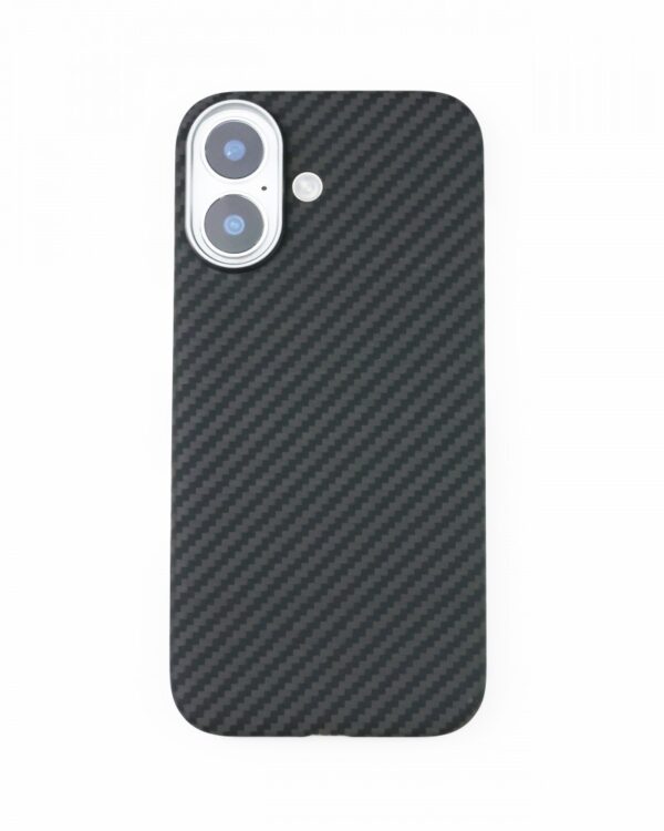 Mágneses aramid karbon tok, iPhone 17, Fekete
