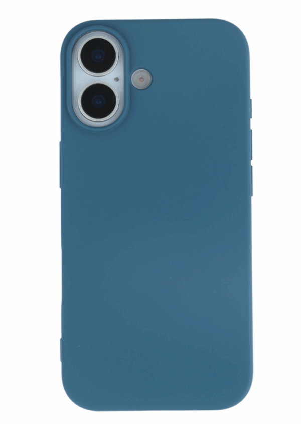 Premium szilikon tok, iPhone 17, Kék