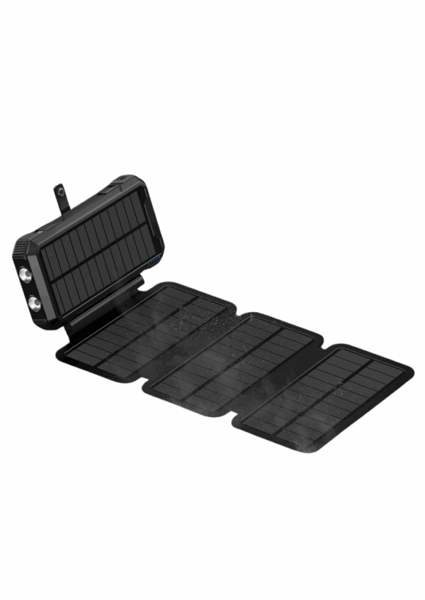 Cellect Solar Powerbank solar panellel, 20000mAh, Fekete