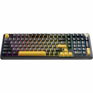 MARVO TITAN 98 vezeték nélküli gaming billentyűzet - Fekete - US /Banana Crystal Linear/