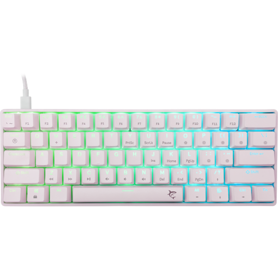 White Shark GK-004223W/BL-HU SHINOBI-2 vezetékes mechanikus gamer billentyűzet - fehér - HU /kék/