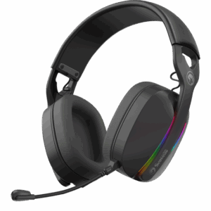 MARVO Pulz 70W vezeték nélküli fejhallgató - fekete - RGB világítás