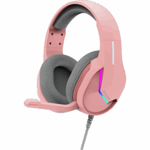 MARVO Tactic 40 vezetékes fejhallgató - rózsaszín - RGB világítás