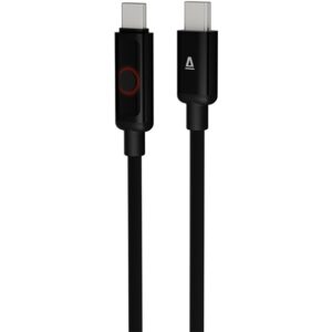 AVAX CB653 PULSEY 60W USB-C gyorstöltő kábel, fonott, szürke - 0,5m