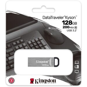 Kingston 128GB Data Traveler Kyson USB-A 3.2 Gen1 pendrive fém