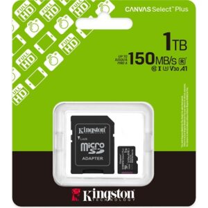 Kingston 1000GB Canvas Select Plus UHS-1 Class10 U3 V30 A1 microSDXC memóriakártya BOX