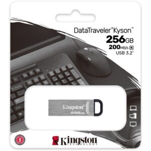 Kingston 256GB Data Traveler Kyson USB-A 3.2 Gen1 pendrive fém