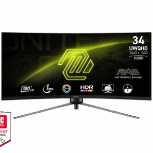 MSI MAG 345CQR 34" VA 21:9 180Hz  ívelt monitor, fekete