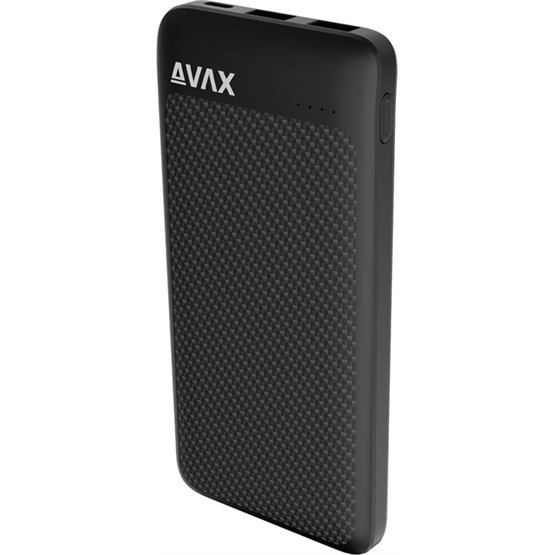 AVAX PB220 LIGHTY+ 20W 20.000mAh powerbank USB-C (PD 3.0) + 2×USB-A, fekete