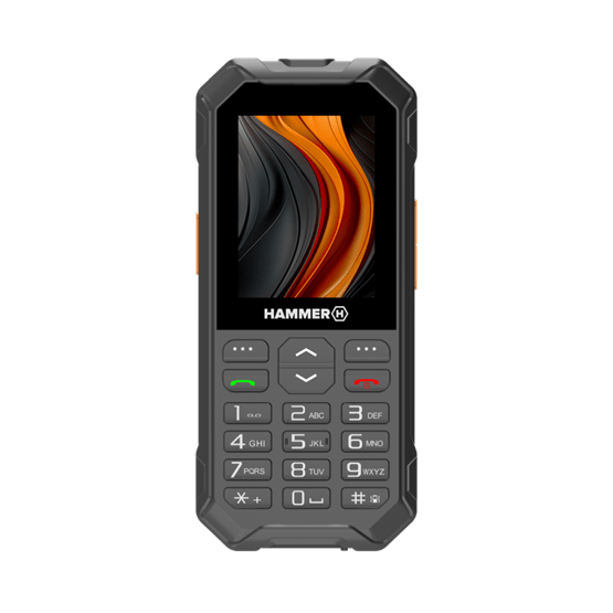 HAMMER 6 LTE 2,4" Dual SIM csepp-, por- és ütésálló mobiltelefon - fekete
