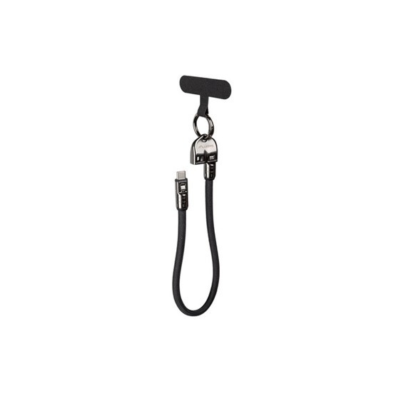 Lanberg USB-C (M/M) 2.0 kábel, 0,3M, nyakpánt/kulcstartó, 240W - Image 3