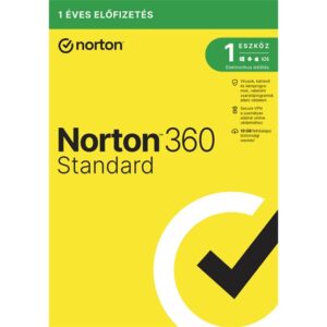 Norton 360 Standard - 21417481 - 10GB HU 1 felhasználó, 1 eszköz/1 év, elektronikus licenc