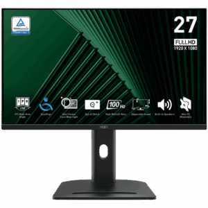 MSI PRO MP275PG 27" IPS FHD 100Hz állítható magasságú monitor, fekete