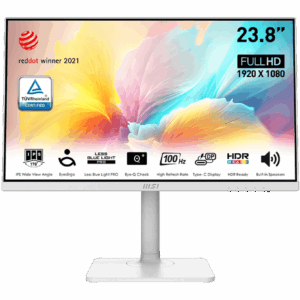 MSI Modern MD2412PW 24" IPS FHD 100Hz monitor, fehér