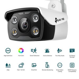 TP-LINK VIGI C340-2.8 4MP Outdoor Full-Color Bullet Network Camera