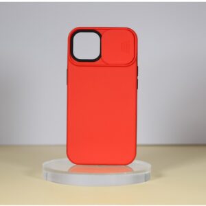 iPhone14 Pro Max TPU+PC csúsz. kamerav. tok,Piros