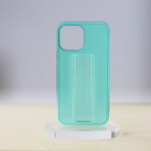 iPhone 14 TPU+PC gumírozott kitámaszt. tok,Türkiz