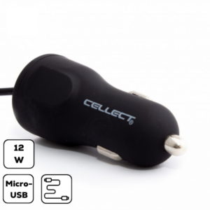 12W Autós töltő Micro USB csatlakozással, 2.4A