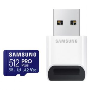 Samsung Pro Plus microSD kártya+kártyaolvasó,512GB